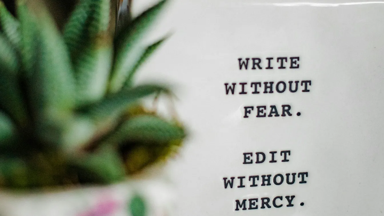 write without fear edit without mercy